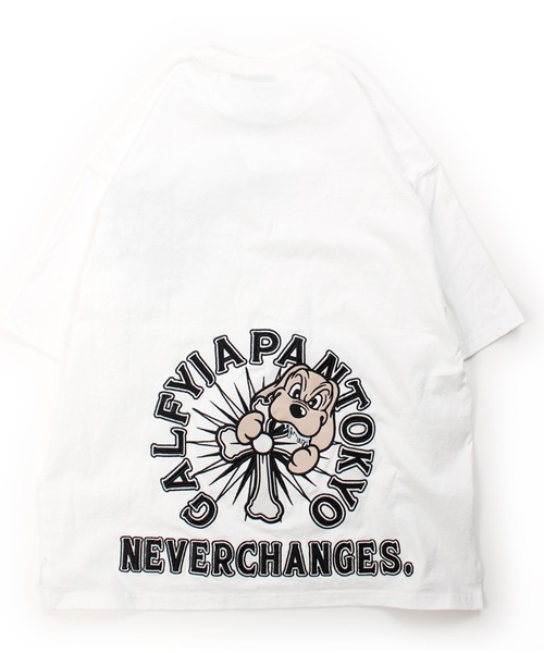 GALFY(ガルフィー)の「【GALFY/ガルフィー】おしゃぶりワンワンTee(Tシャツ/カットソー・メンズ・ホワイト/ブラック/グレイッシュベージュ・M/L/XL)」の5枚目の写真