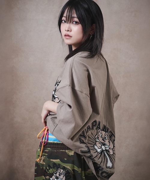 GALFY(ガルフィー)の「【GALFY/ガルフィー】おしゃぶりワンワンTee(Tシャツ/カットソー・メンズ・ホワイト/ブラック/グレイッシュベージュ・M/L/XL)」の21枚目の写真