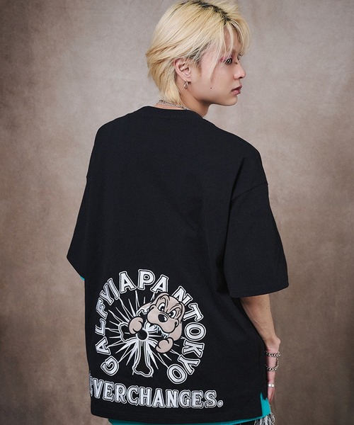 GALFY(ガルフィー)の「【GALFY/ガルフィー】おしゃぶりワンワンTee(Tシャツ/カットソー・メンズ・ホワイト/ブラック/グレイッシュベージュ・M/L/XL)」の18枚目の写真