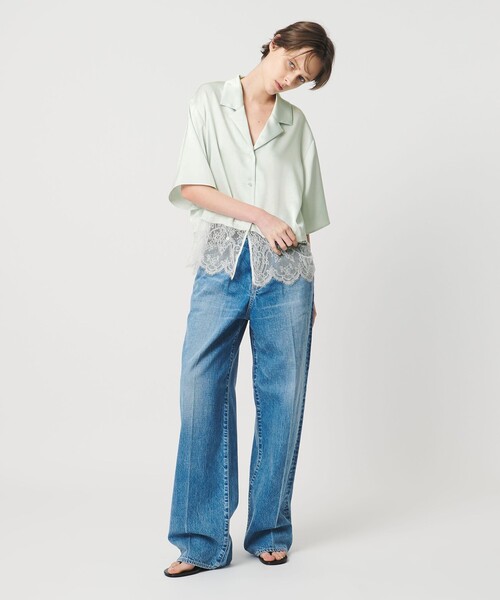 AEWEN MATOPH(イウエン マトフ)の「<AEWEN MATOPH>サテンレース コンビブラウス(シャツ/ブラウス・レディース・ブラック/ライム・FREE)」の16枚目の写真
