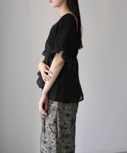model：164cm, 着用サイズ：FREE