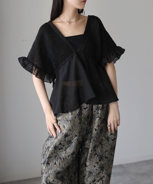 model：164cm, 着用サイズ：FREE