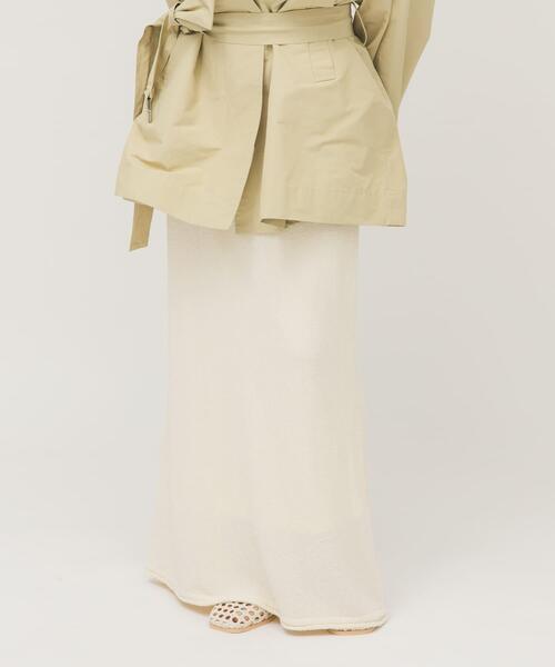 KBF（ケイビーエフ）の「Iラインニットスカート（スカート・レディース・ライトピンク・ONE）」の5枚目の写真