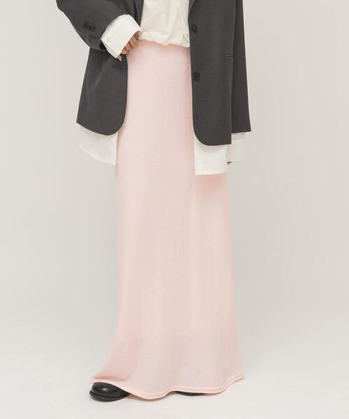 KBF（ケイビーエフ）の「Iラインニットスカート（スカート・レディース・ライトピンク・ONE）」の13枚目の写真