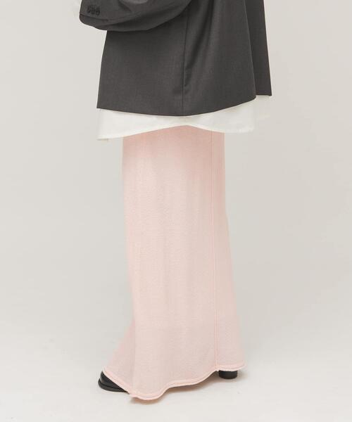 KBF（ケイビーエフ）の「Iラインニットスカート（スカート・レディース・ライトピンク・ONE）」の14枚目の写真