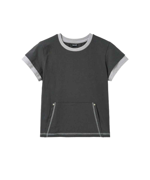 RENSE(レンセ)の「Stitch Pocket Layered T-Shirt Charcoal(Tシャツ/カットソー・レディース・その他・OS)」の3枚目の写真