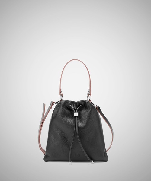 HARE(ハレ)の「レザーキンチャクBAG(HARE)(ショルダーバッグ・メンズ・ブラック・FREE)」の1枚目の写真