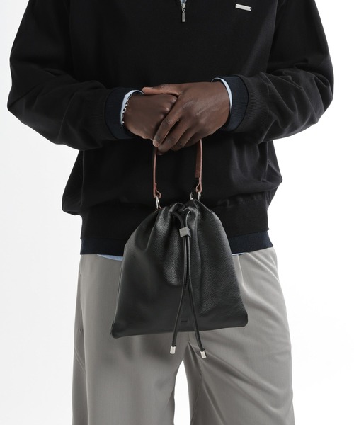 HARE(ハレ)の「レザーキンチャクBAG(HARE)(ショルダーバッグ・メンズ・ブラック・FREE)」の9枚目の写真