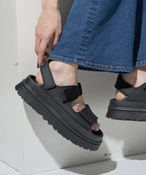 FREAK'S STORE（フリークスストア）の「限定展開 UGG/アグ W GOLDENGLOW/ウィメンズ ゴールデングロウ[5~8サイズ展開]（サンダル・レディース・ブラック/オフホワイト・6/7/8/5）」の17枚目の写真