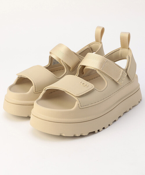 FREAK'S STORE（フリークスストア）の「限定展開 UGG/アグ W GOLDENGLOW/ウィメンズ ゴールデングロウ[5~8サイズ展開]（サンダル・レディース・ブラック/オフホワイト・6/7/8/5）」の4枚目の写真