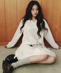 CELITAILS（セリテールズ）の「FRILL PIN-TUCK MINI DRESS_WHITE（ワンピース）」