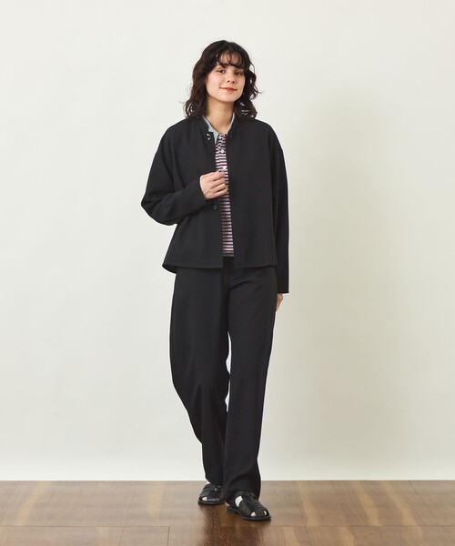 MACKINTOSH PHILOSOPHY(マッキントッシュ フィロソフィー)の「GREY LABEL ドライタッチオックス カーブパンツ(その他パンツ・レディース・ブラック/ベージュ・6/5/1/2)」の4枚目の写真