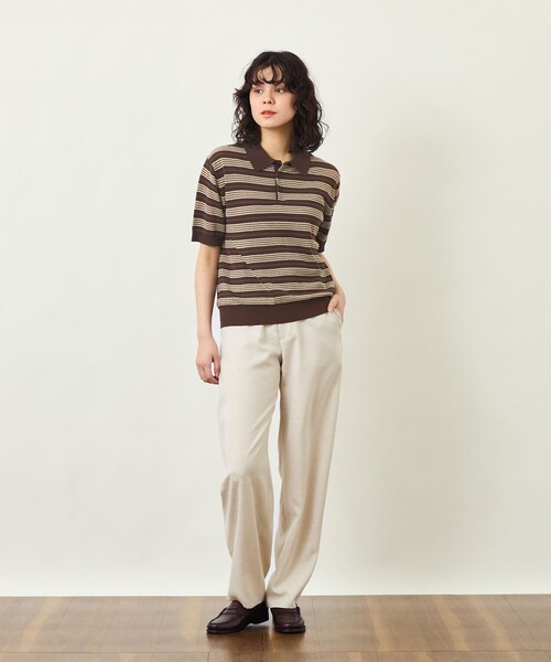 MACKINTOSH PHILOSOPHY(マッキントッシュ フィロソフィー)の「GREY LABEL ドライタッチオックス カーブパンツ(その他パンツ・レディース・ブラック/ベージュ・6/5/1/2)」の5枚目の写真