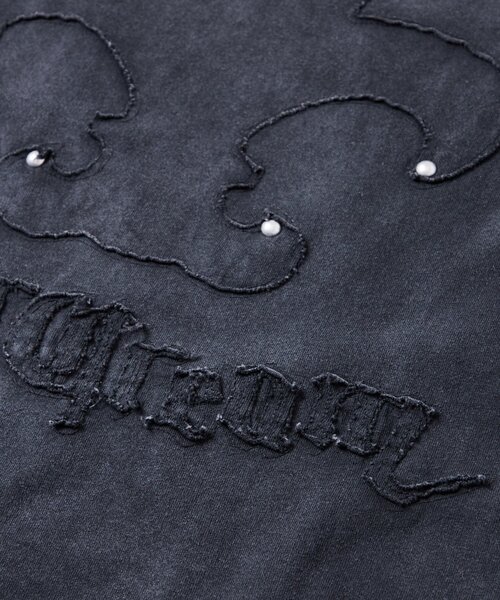 Sourcream(サワークリーム)の「Sourcreamユリ紋章貼り付けTEE(Tシャツ/カットソー・レディース・チャコールグレー/グレー/サックスブルー・MEDIUM/SMALL)」の11枚目の写真