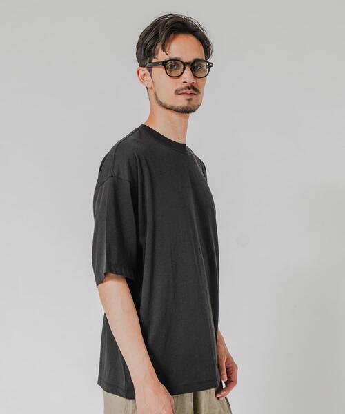 URBAN RESEARCH(アーバンリサーチ)の「HEMP SILK BLEND T-SHIRTS(Tシャツ/カットソー・メンズ・ブルー/ブラック/ブラウン/ネイビー・MEDIUM/LARGE)」の5枚目の写真