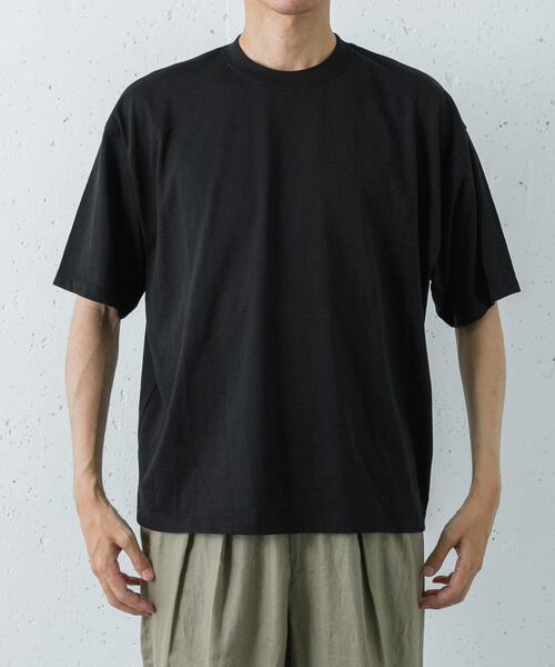 URBAN RESEARCH(アーバンリサーチ)の「HEMP SILK BLEND T-SHIRTS(Tシャツ/カットソー・メンズ・ブルー/ブラック/ブラウン/ネイビー・MEDIUM/LARGE)」の9枚目の写真