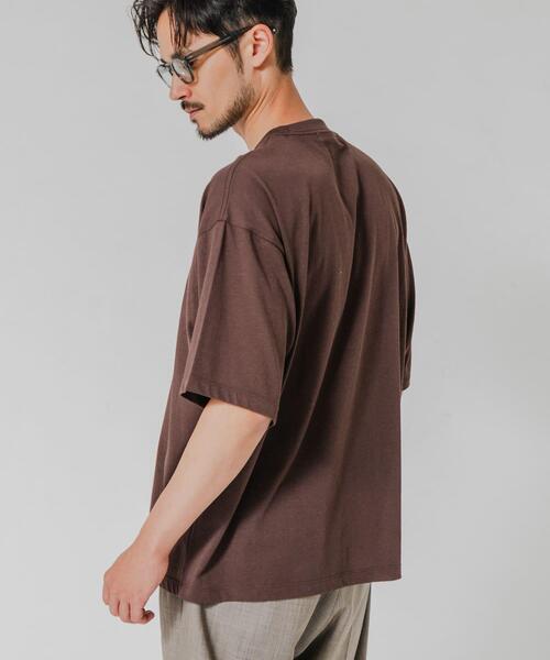 URBAN RESEARCH(アーバンリサーチ)の「HEMP SILK BLEND T-SHIRTS(Tシャツ/カットソー・メンズ・ブルー/ブラック/ブラウン/ネイビー・MEDIUM/LARGE)」の16枚目の写真