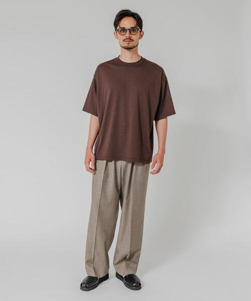 URBAN RESEARCH(アーバンリサーチ)の「HEMP SILK BLEND T-SHIRTS(Tシャツ/カットソー・メンズ・ブルー/ブラック/ブラウン/ネイビー・MEDIUM/LARGE)」の18枚目の写真