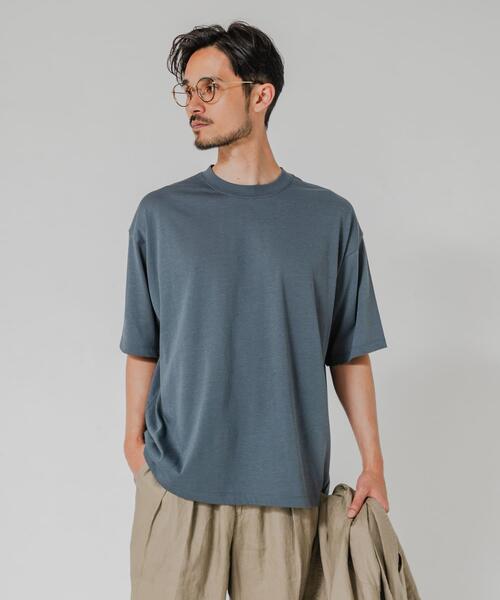URBAN RESEARCH(アーバンリサーチ)の「HEMP SILK BLEND T-SHIRTS(Tシャツ/カットソー・メンズ・ブルー/ブラック/ブラウン/ネイビー・MEDIUM/LARGE)」の22枚目の写真