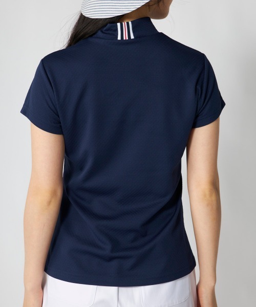 FILA GOLF(フィラゴルフ )の「【FILA GOLF:フィラゴルフ】レディース半袖モックネックシャツ ゴルフ(シャツ/ブラウス・レディース・ライトブルー/ネイビー/ホワイト・X-LARGE/LARGE/MEDIUM)」の15枚目の写真