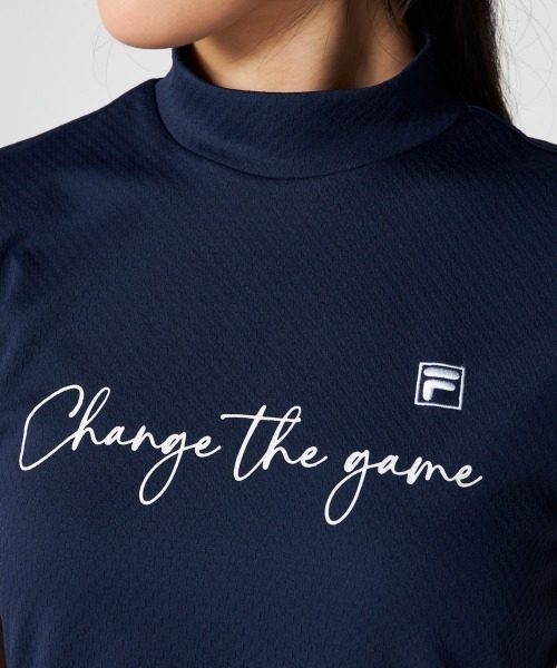 FILA GOLF(フィラゴルフ )の「【FILA GOLF:フィラゴルフ】レディース半袖モックネックシャツ ゴルフ(シャツ/ブラウス・レディース・ライトブルー/ネイビー/ホワイト・X-LARGE/LARGE/MEDIUM)」の16枚目の写真