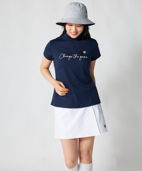FILA GOLF(フィラゴルフ )の「【FILA GOLF:フィラゴルフ】レディース半袖モックネックシャツ ゴルフ(シャツ/ブラウス・レディース・ライトブルー/ネイビー/ホワイト・X-LARGE/LARGE/MEDIUM)」の19枚目の写真