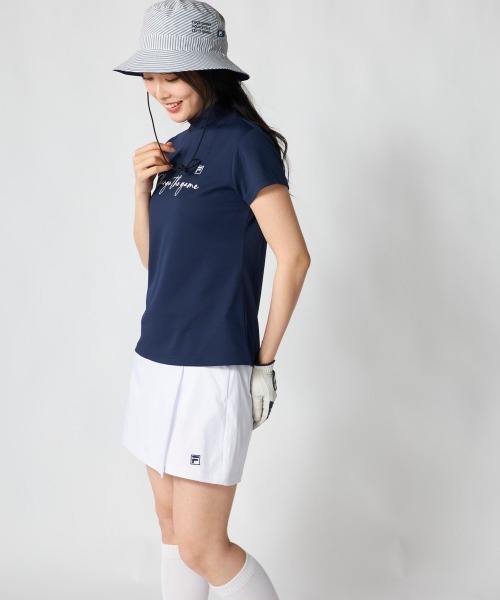 FILA GOLF(フィラゴルフ )の「【FILA GOLF:フィラゴルフ】レディース半袖モックネックシャツ ゴルフ(シャツ/ブラウス・レディース・ライトブルー/ネイビー/ホワイト・X-LARGE/LARGE/MEDIUM)」の20枚目の写真