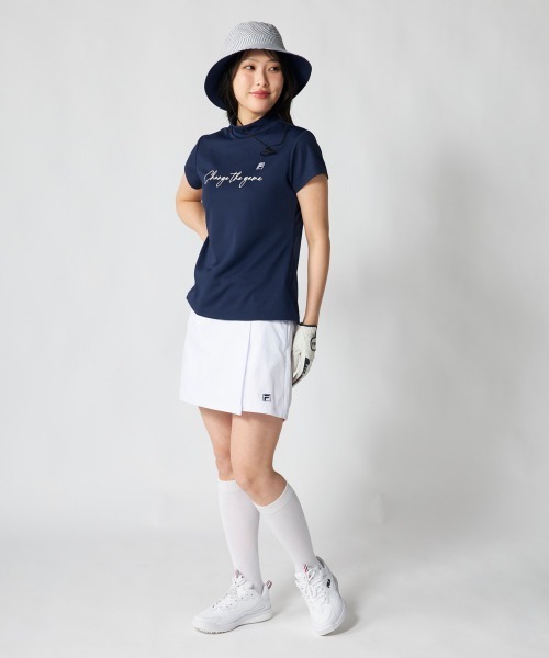 FILA GOLF(フィラゴルフ )の「【FILA GOLF:フィラゴルフ】レディース半袖モックネックシャツ ゴルフ(シャツ/ブラウス・レディース・ライトブルー/ネイビー/ホワイト・X-LARGE/LARGE/MEDIUM)」の22枚目の写真