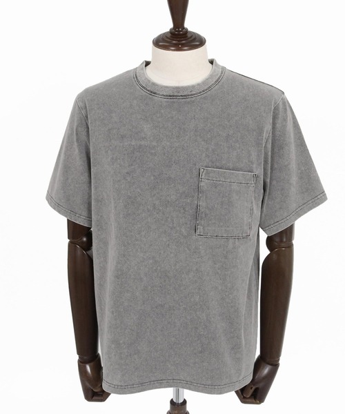 CAMBIO(カンビオ)の「mt10464-ライトニットデニムポケットTシャツ(14131M26CM)(Tシャツ/カットソー・メンズ・ライトグレー/グレー/ライトブルー・M/L/XL)」の22枚目の写真