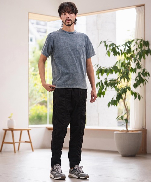 CAMBIO(カンビオ)の「mt10464-ライトニットデニムポケットTシャツ(14131M26CM)(Tシャツ/カットソー・メンズ・ライトグレー/グレー/ライトブルー・M/L/XL)」の12枚目の写真