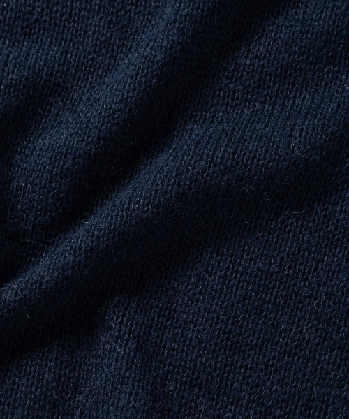 NONBLANK（ノンブランク）の「クロップヘンリーネックLSニット_NAVY（ニット/セーター・メンズ・ネイビー・MEDIUM/LARGE/X-LARGE）」の7枚目の写真