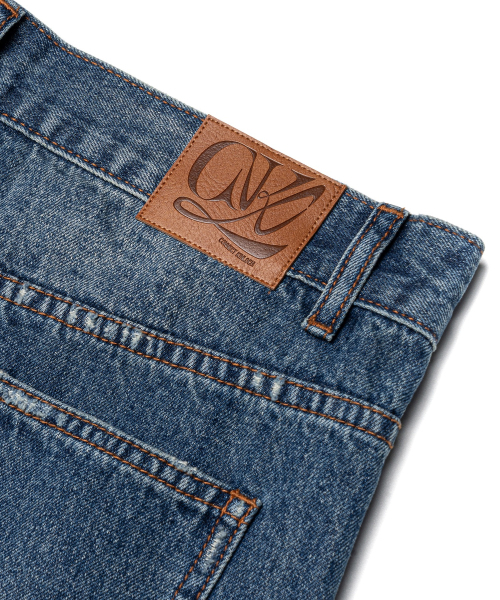CONNECT KINLOCH（コネクトキンロック）の「ディストレスドフレアデニムパンツ[ブルー]（デニムパンツ・メンズ・ブルー・SMALL/MEDIUM/LARGE）」の9枚目の写真