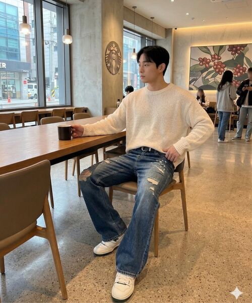 CONNECT KINLOCH（コネクトキンロック）の「ディストレスドフレアデニムパンツ[ブルー]（デニムパンツ・メンズ・ブルー・SMALL/MEDIUM/LARGE）」の11枚目の写真