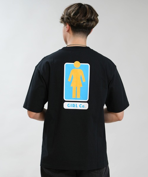 girl(ガール)の「【ムラサキスポーツ限定】GIRL/ガール 半袖 Tシャツ ロゴ バックプリント GR26STM03(Tシャツ/カットソー・メンズ・ブラック/オレンジ/ホワイト・M/L/XL)」の7枚目の写真