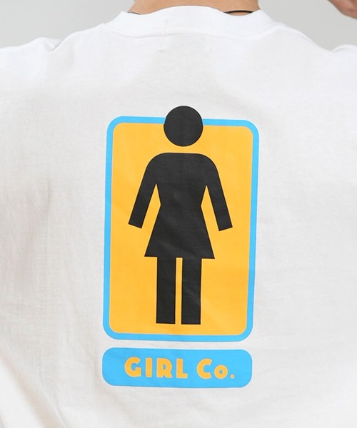 girl(ガール)の「【ムラサキスポーツ限定】GIRL/ガール 半袖 Tシャツ ロゴ バックプリント GR26STM03(Tシャツ/カットソー・メンズ・ブラック/オレンジ/ホワイト・M/L/XL)」の9枚目の写真