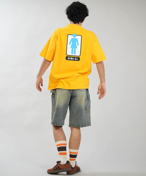 girl(ガール)の「【ムラサキスポーツ限定】GIRL/ガール 半袖 Tシャツ ロゴ バックプリント GR26STM03(Tシャツ/カットソー・メンズ・ブラック/オレンジ/ホワイト・M/L/XL)」の21枚目の写真