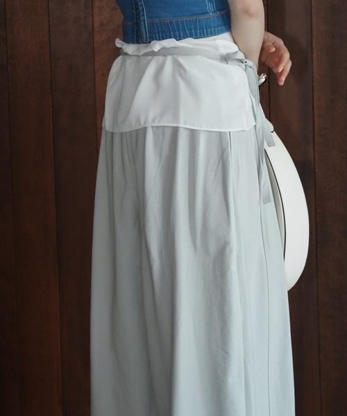 chuclla(チュクラ)の「ポシェット付き ワイドイージーパンツ chw26s229(その他パンツ・レディース・ライトグレー/ネイビー/ホワイト・S/M/L)」の13枚目の写真