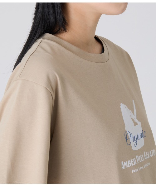 Park Slope NEWYORKER(パークスロープニューヨーカー)の「【滑らかな肌触り・着回し】GELATO グラフィックTシャツ(Tシャツ/カットソー・レディース・ベージュ・M/L)」の12枚目の写真