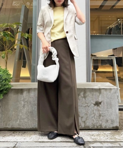 LOVELESS(ラブレス)の「ダブルループワイドパンツ(その他パンツ・レディース・ブラック/ブルー系その他7・34/36/38)」の3枚目の写真