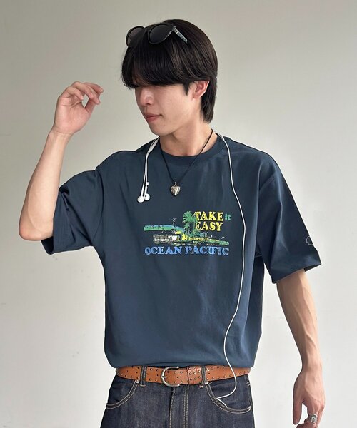 Ocean Pacific(オーシャンパシフィック)の「フロントロゴT(Tシャツ/カットソー・レディース・ブラック/ホワイト/ネイビー・FREE)」の3枚目の写真
