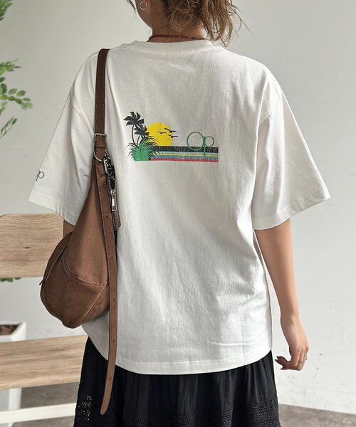 Ocean Pacific(オーシャンパシフィック)の「フロントロゴT(Tシャツ/カットソー・レディース・ブラック/ホワイト/ネイビー・FREE)」の19枚目の写真