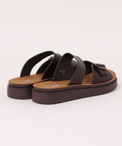 U.S. POLO ASSN.（ユーエスポロアッスン）の「【U.S. POLO ASSN./ユーエスポロアッスン】脱ぎ履き楽々 カジュアルサンダル スライドサンダル 型押しロゴ 韓国ファッション（サンダル・メンズ・ベージュ/ダークブラウン/ブラック・LARGE/X-LARGE/MEDIUM）」の6枚目の写真