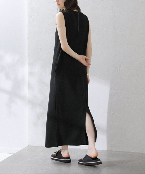 La TOTALITE(ラトータリテ)の「【洗える】Munich/ミューニック リネンライクダブルフェイスワンピース(ワンピース・レディース・ブラック/ホワイト・FREE)」の14枚目の写真