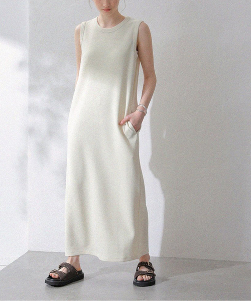 La TOTALITE(ラトータリテ)の「【洗える】Munich/ミューニック リネンライクダブルフェイスワンピース(ワンピース・レディース・ブラック/ホワイト・FREE)」の15枚目の写真