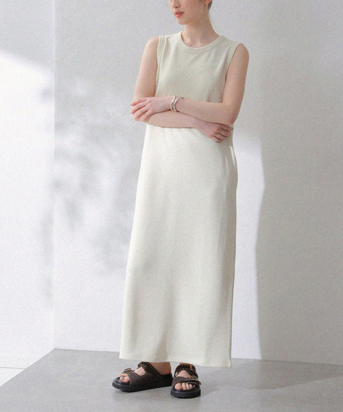 La TOTALITE(ラトータリテ)の「【洗える】Munich/ミューニック リネンライクダブルフェイスワンピース(ワンピース・レディース・ブラック/ホワイト・FREE)」の16枚目の写真