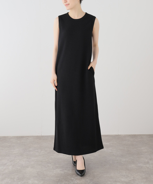 La TOTALITE(ラトータリテ)の「【洗える】Munich/ミューニック リネンライクダブルフェイスワンピース(ワンピース・レディース・ブラック/ホワイト・FREE)」の19枚目の写真