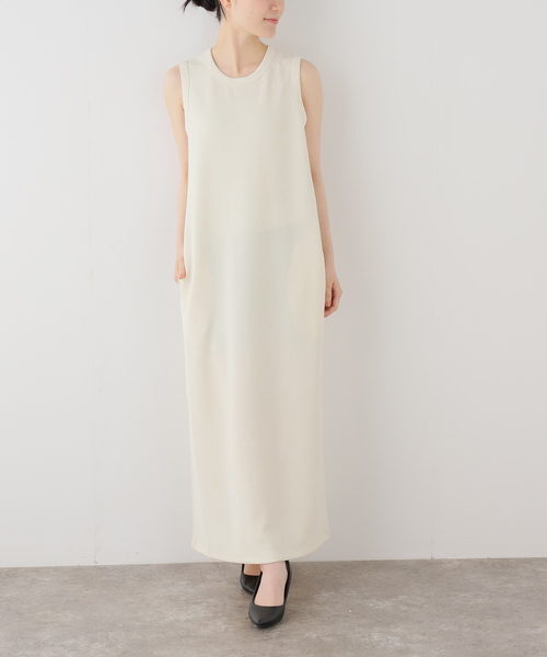La TOTALITE(ラトータリテ)の「【洗える】Munich/ミューニック リネンライクダブルフェイスワンピース(ワンピース・レディース・ブラック/ホワイト・FREE)」の10枚目の写真