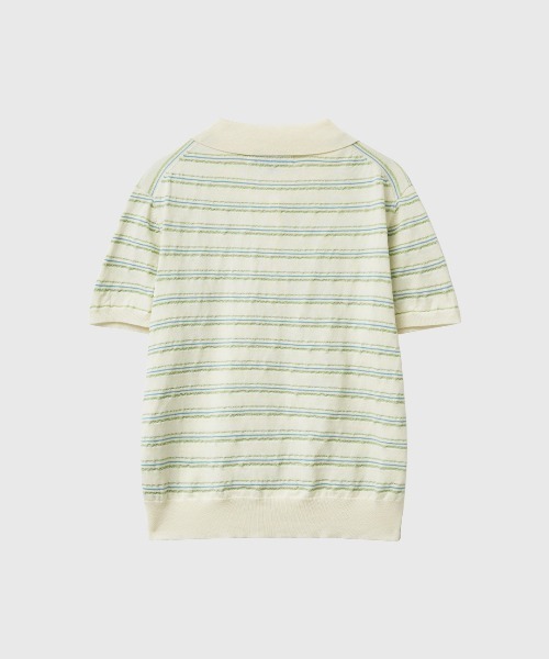 GENERAL IDEA(ジェネラルアイデア)の「【GENERAL IDEA】ストライプカラー ハーフニット / STRIPE COLLAR HALF KNIT(ニット/セーター・レディース・ネイビー/ブラウン/アイボリー・S/M/L)」の10枚目の写真