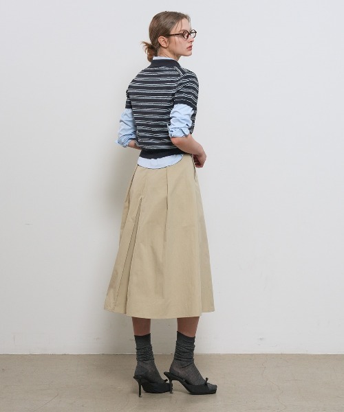 GENERAL IDEA(ジェネラルアイデア)の「【GENERAL IDEA】ストライプカラー ハーフニット / STRIPE COLLAR HALF KNIT(ニット/セーター・レディース・ネイビー/ブラウン/アイボリー・S/M/L)」の22枚目の写真