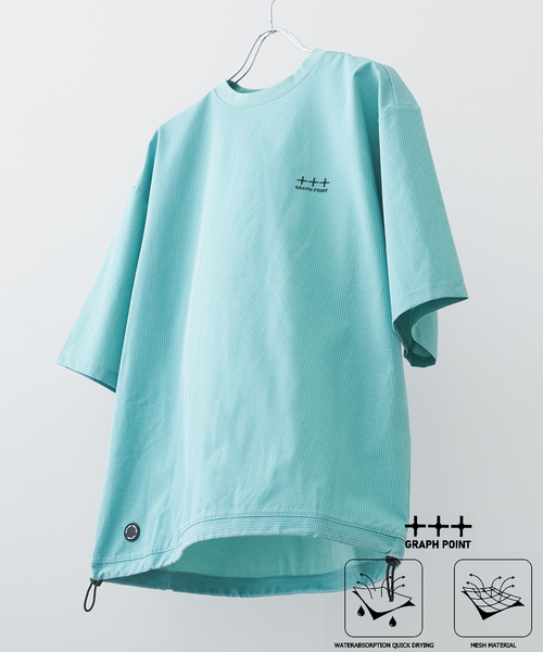 B.C STOCK(ベーセーストック)の「【吸水速乾&高通気性】FADE GRAPH POINT プルオーバー(Tシャツ/カットソー・メンズ・レッド/グリーン系その他/ブルー系その他/ベージュ/チャコールグレー/ブラック・MEDIUM/LARGE)」の6枚目の写真